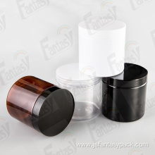 pet plastic cosmetic cream jar with lid